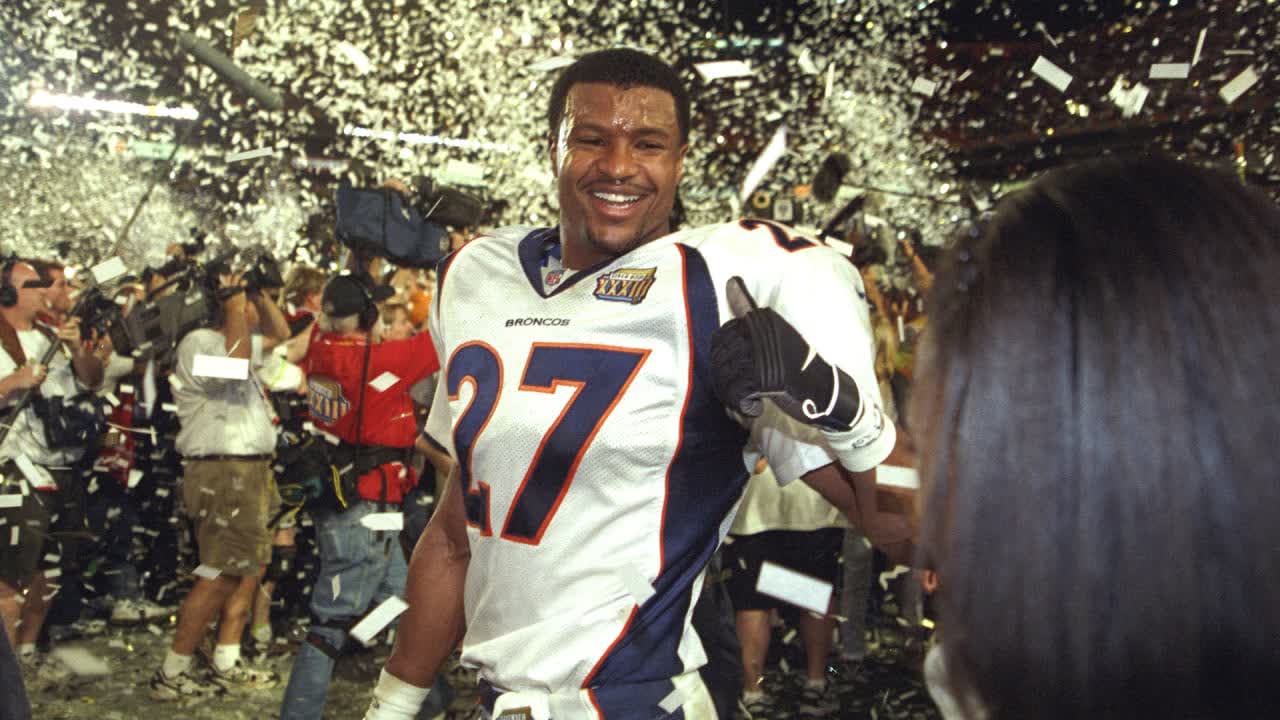 Steve Atwater celebrating a Super Bowl win